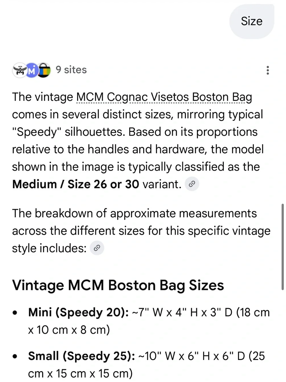 MCM speedy satchel